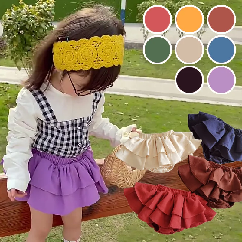 Baby Kid Girls Solid Color Shorts Wholesale 220422189