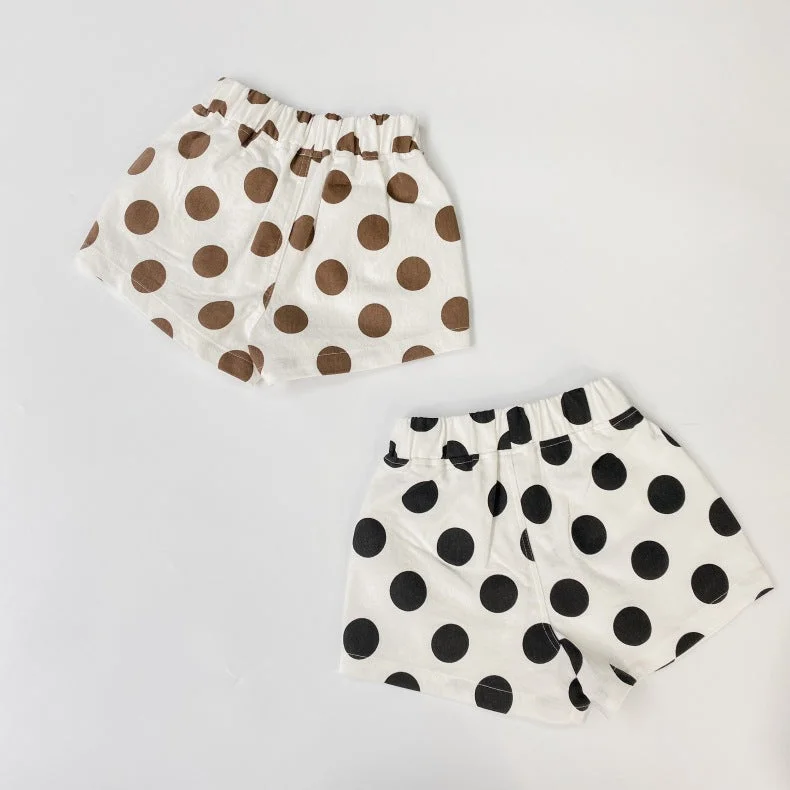 Baby Kid Unisex Polka dots Print Shorts Wholesale 22051079