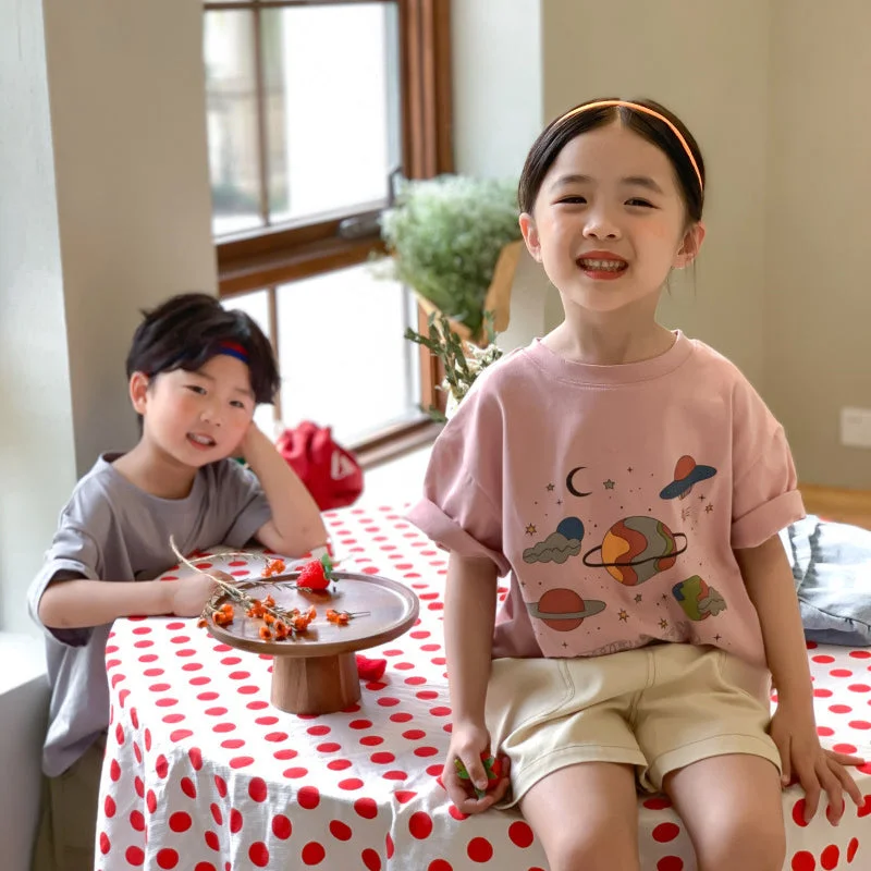 Baby Kid Unisex Letters Cartoon Star Print T-Shirts Wholesale 23031539