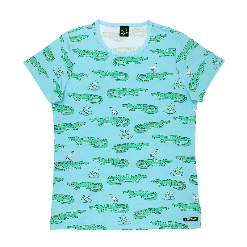 Adult's Crocodile Short Sleeve Shirt - 2 Left Size M & L