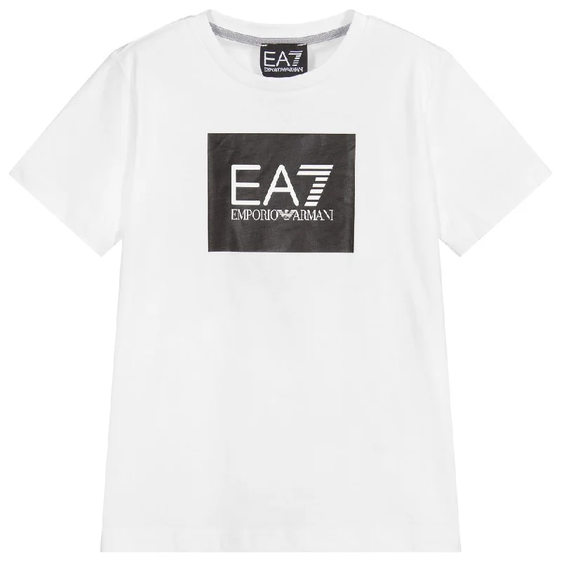 Armani Junior Logo Jersey T-Shirt