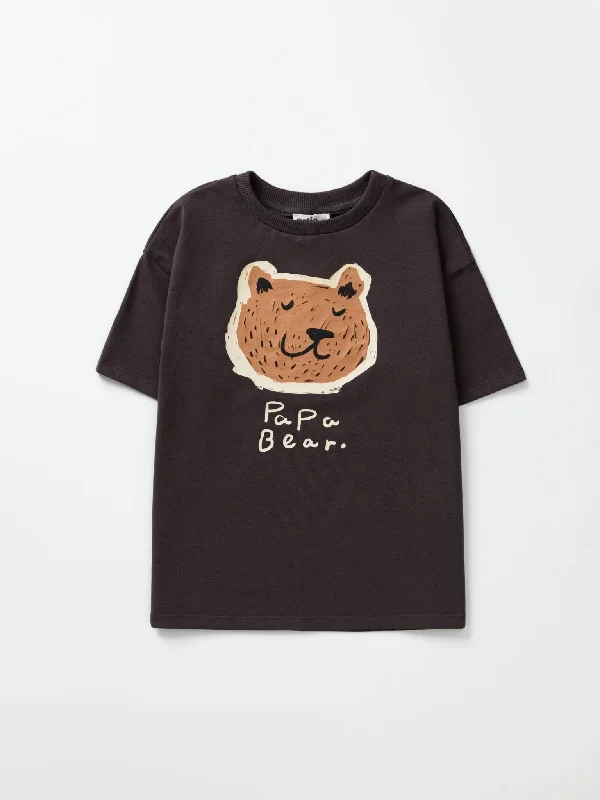 Baby Boy Bear Print Short Sleeve T-Shirt