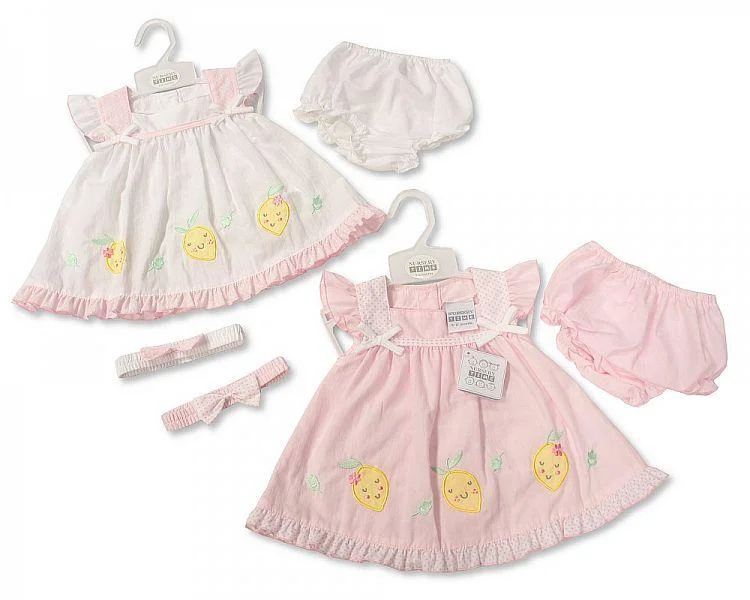 Baby Dress NB-6 Months - Lemon (BIS-2098-1933)