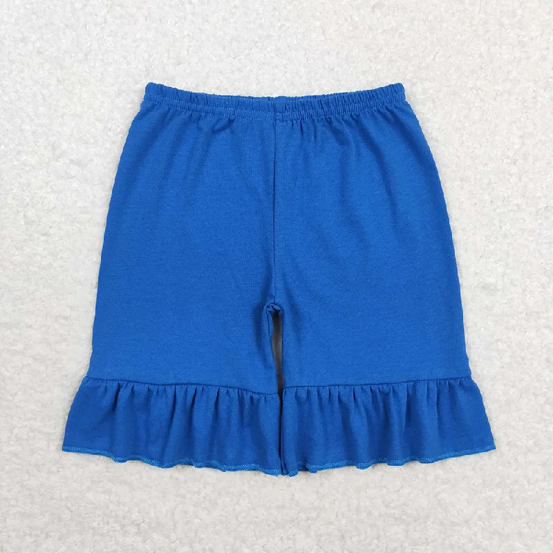 Baby Girl Summer Blue Cotton Shorts