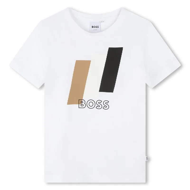 Boss White/Stone T-shirt 16 years BLACK FRIDAY