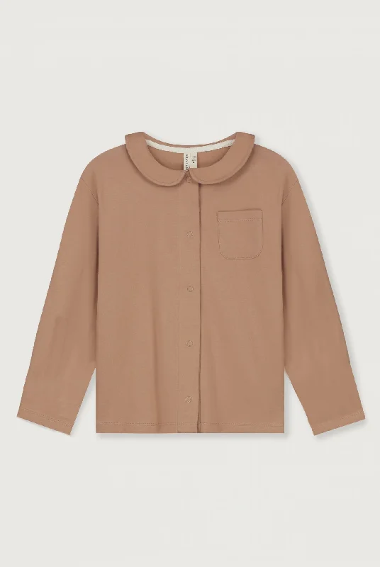 Boxy Collar Blouse | Biscuit