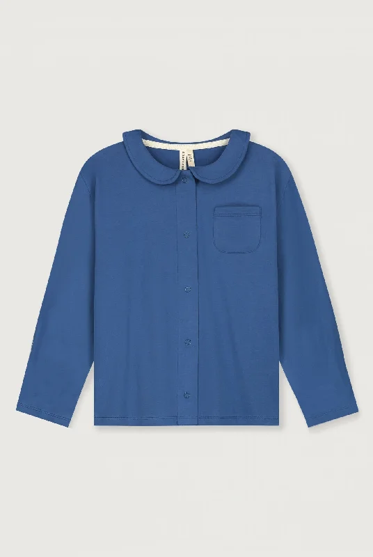 Boxy Collar Blouse | Blue Moon