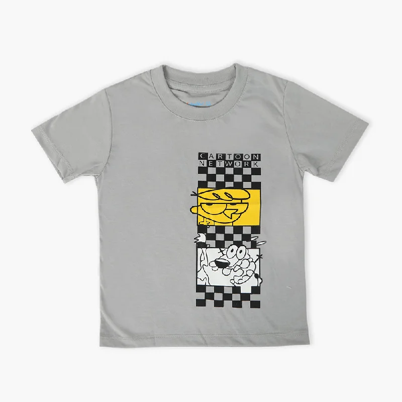 Boys Half Sleeves T-Shirt - Grey