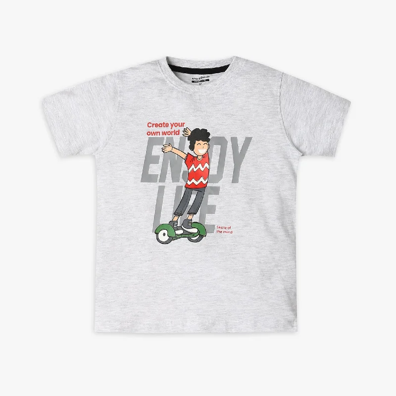 Boy's Regular Fit Graphic T-Shirt