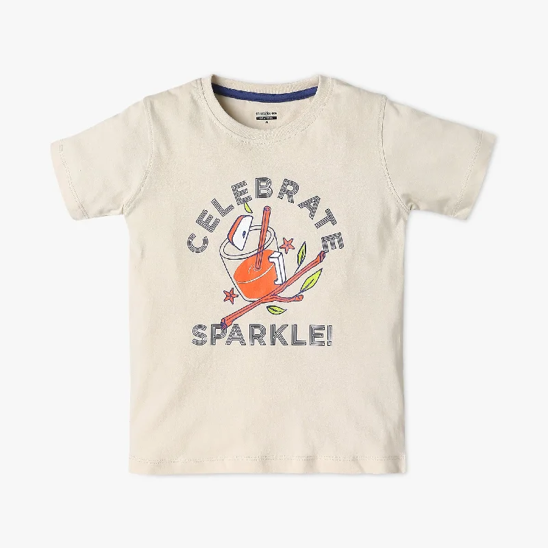 Boy's Regular Fit Graphic T-Shirt