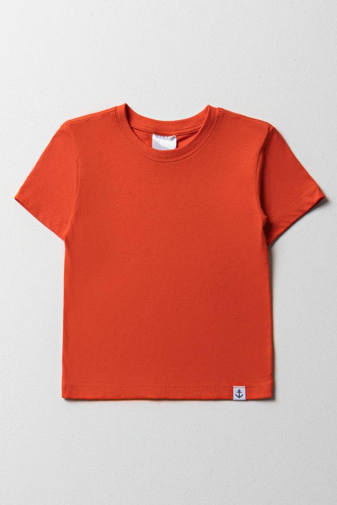 Boys Short Sleeve T-Shirt Rust