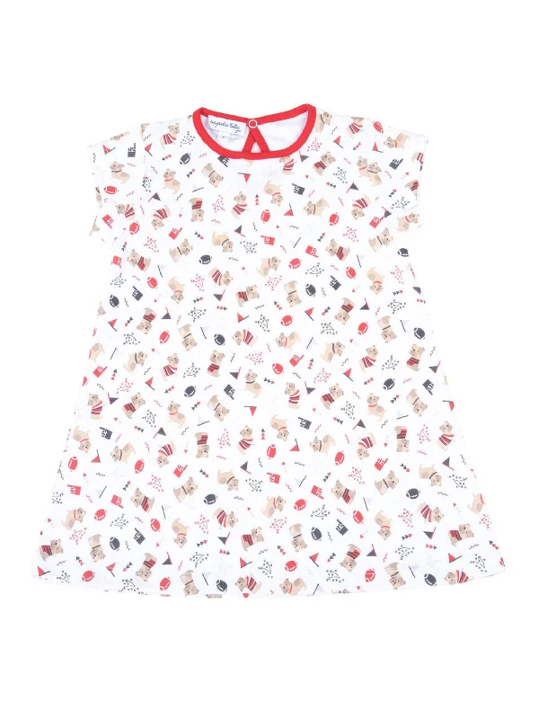 Bulldog Pride Printed Dress