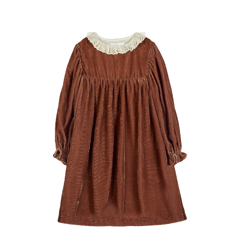 Cera Una Volta Vera Dress Rust