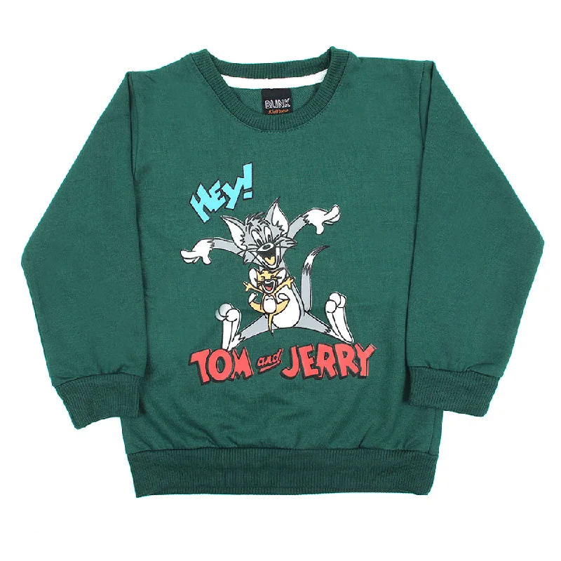 Boys Full Sleeves T-Shirt - Dark Green