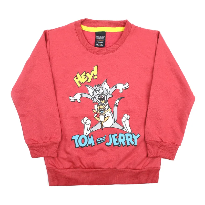 Boys Full Sleeves T-Shirt - Dark Pink