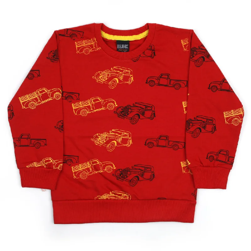 Boys Full Sleeves T-Shirt - Red