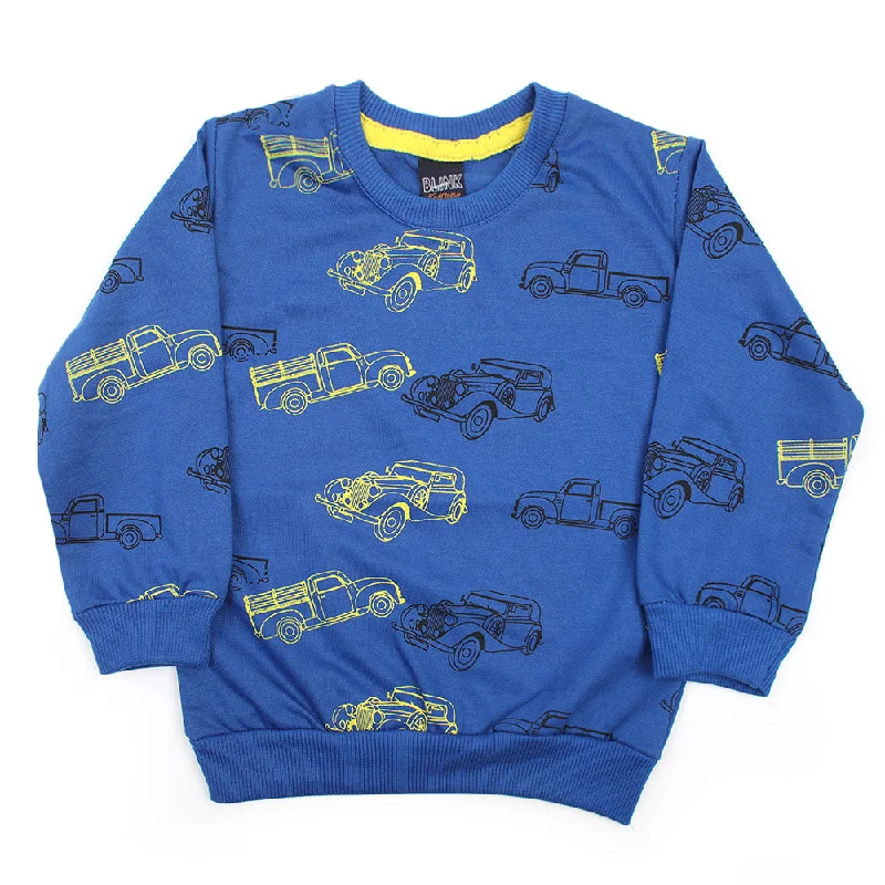 Boys Full Sleeves T-Shirt - Royal Blue