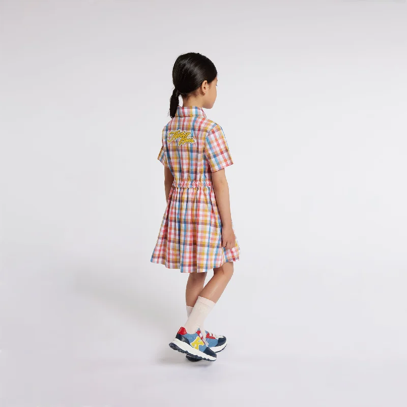 Check Print Dress