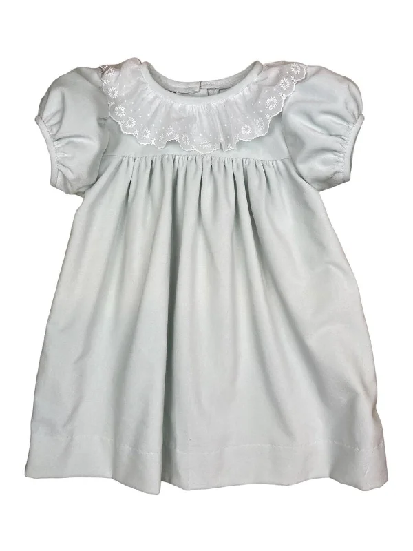 Christy Dress - Mint Velveteen