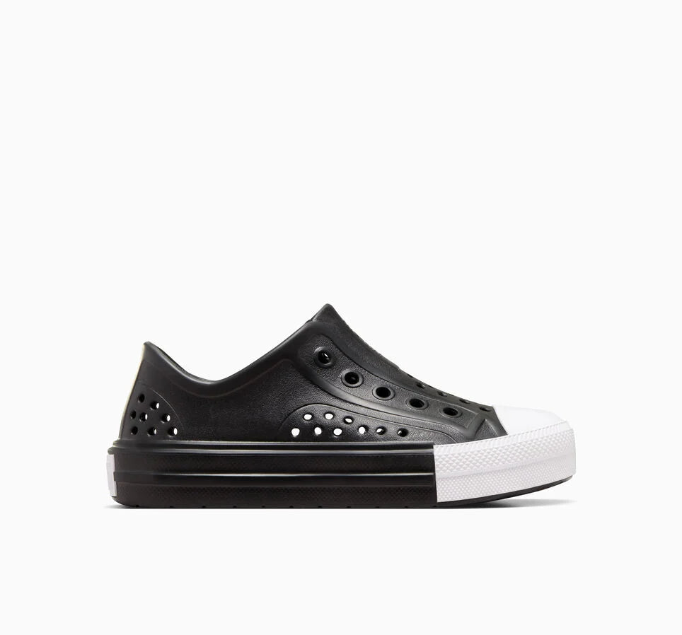 CONVERSE KID'S ALL-STAR PLAY LITE CX EASY-ON BLACK/WHITE CLOGS