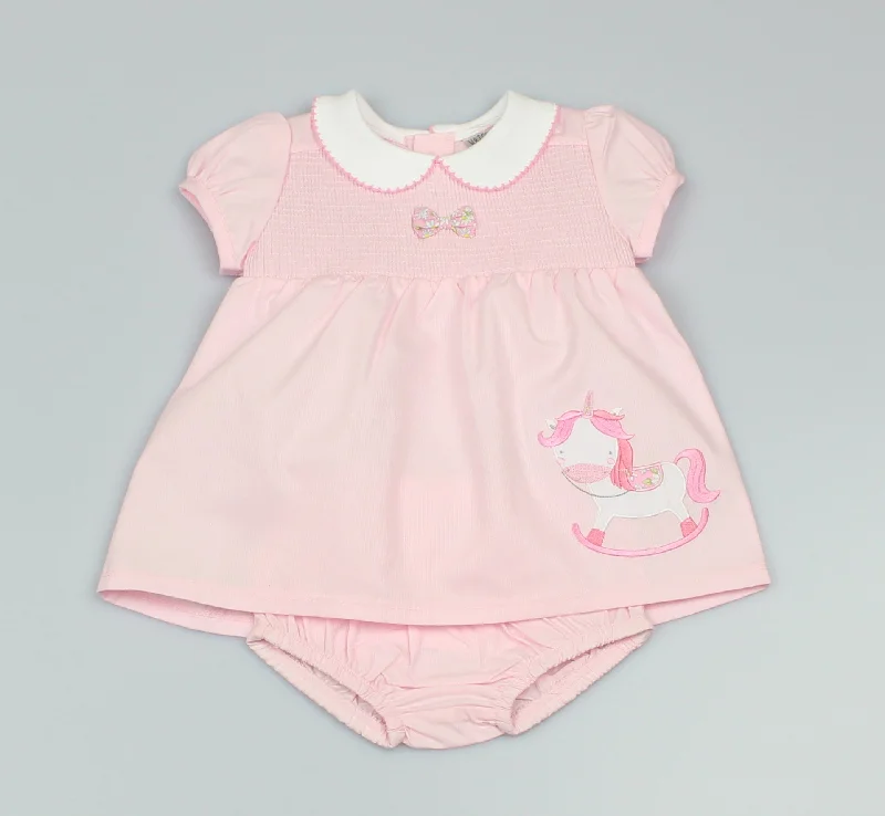 Girls Rocking Horse Dress & Pants (0-3-9 Months)-GF1076