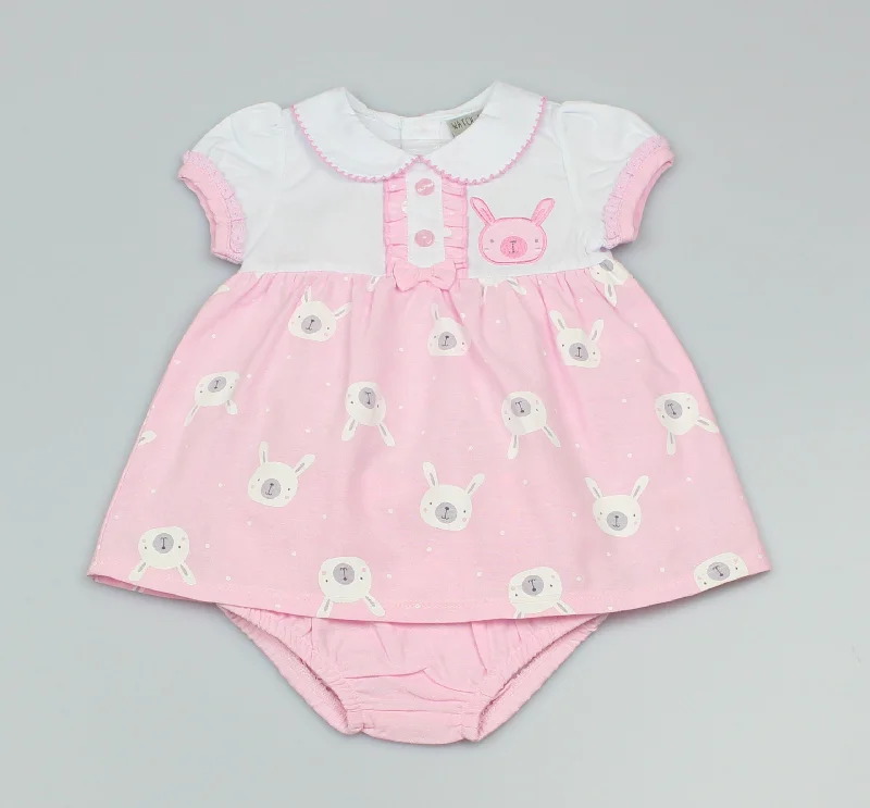 Girls Bunny Dress & Pants (0-3-9 Months)-GF1079