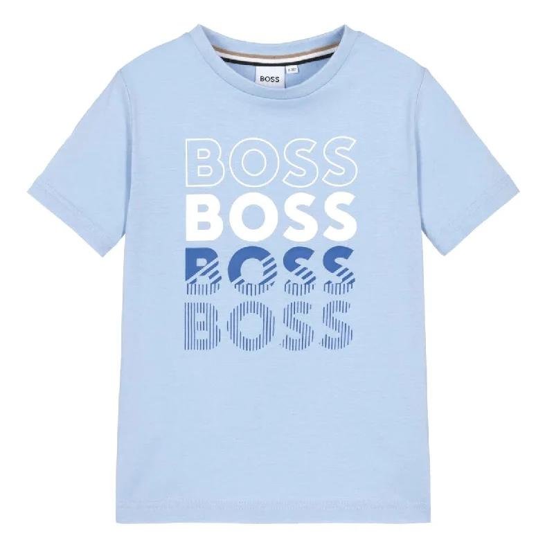 Boss Pale Blue T Shirt 14y BLACK FRIDAY