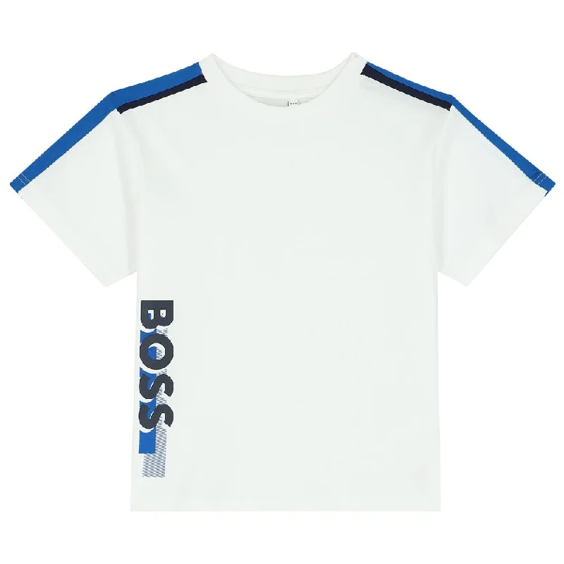 Boss White T Shirt BLACK FRIDAY