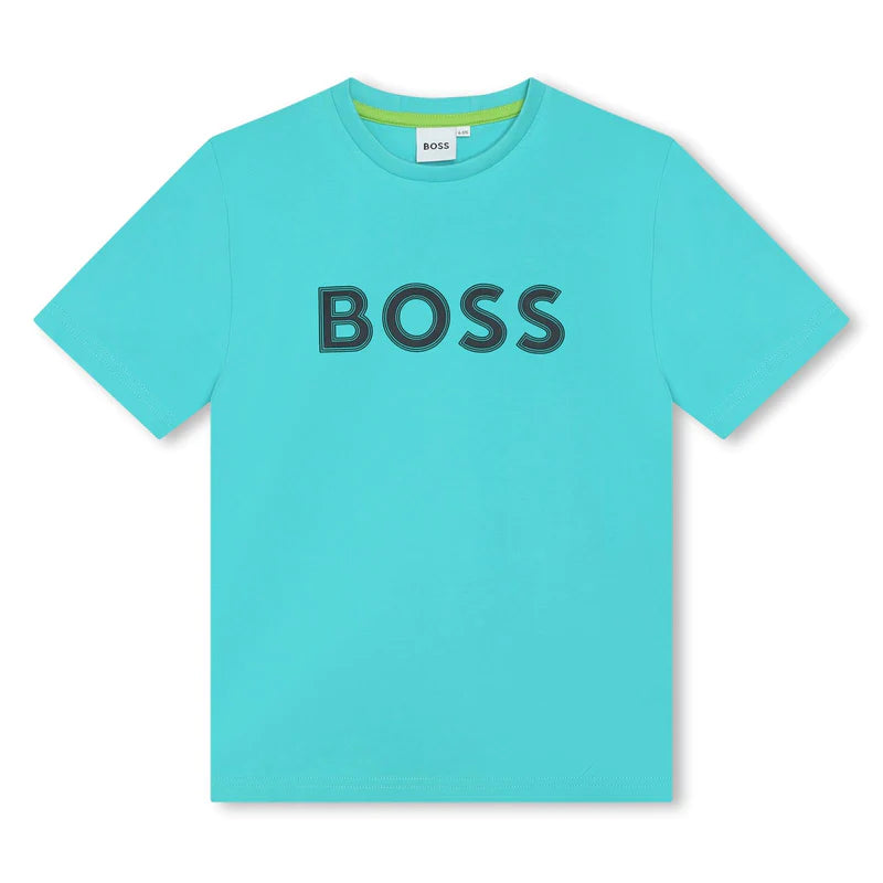 Boss Aqua T Shirt BLACK FRIDAY