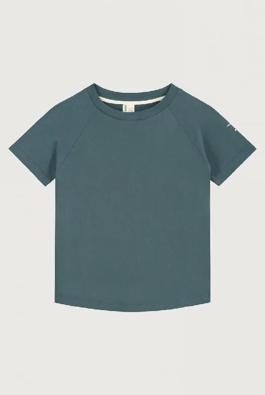 Crewneck Tee | Blue Grey
