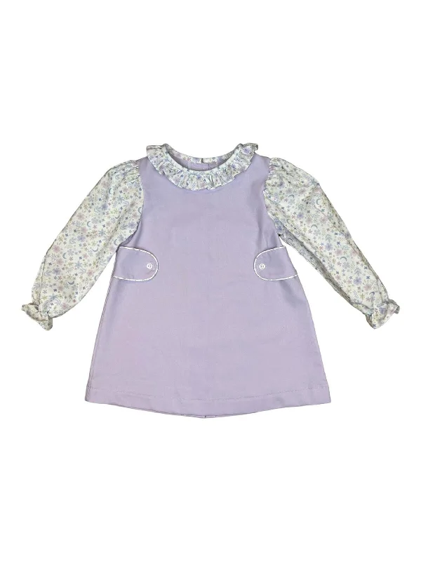 Ellie Apron Dress - Moon Floral