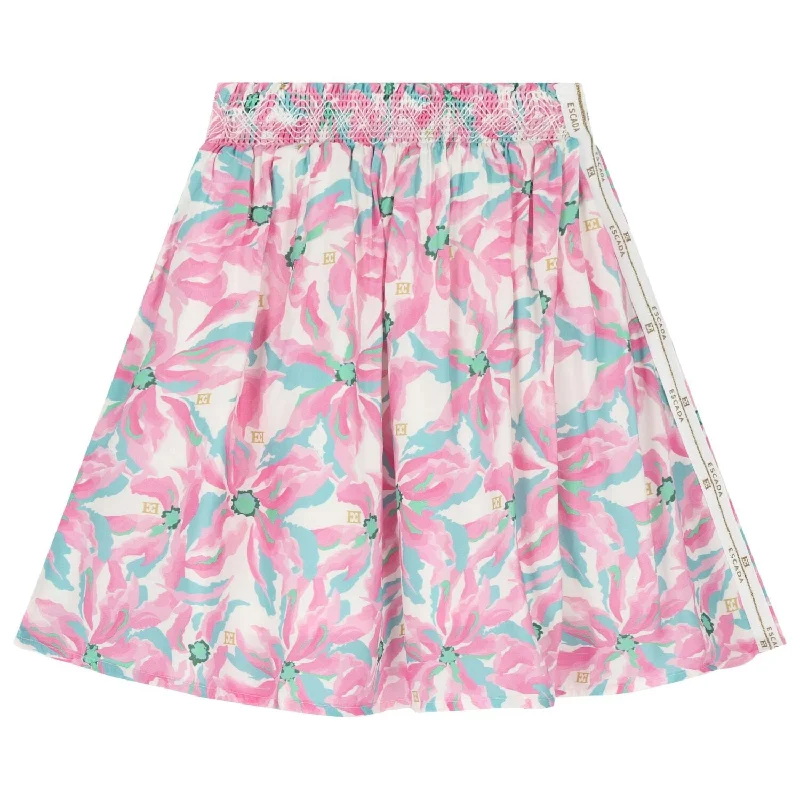 Logo Floral Skirt