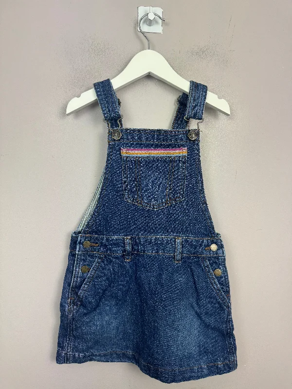 Fat Face Denim Pinafore Dress 4-5y