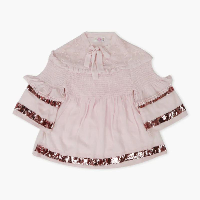 Girls Woven Top - Pink