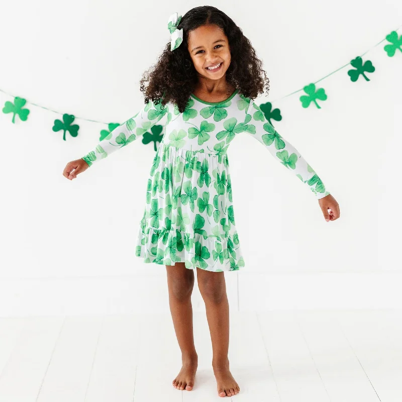 Happy Go Lucky Girls Dress & Shorts Set