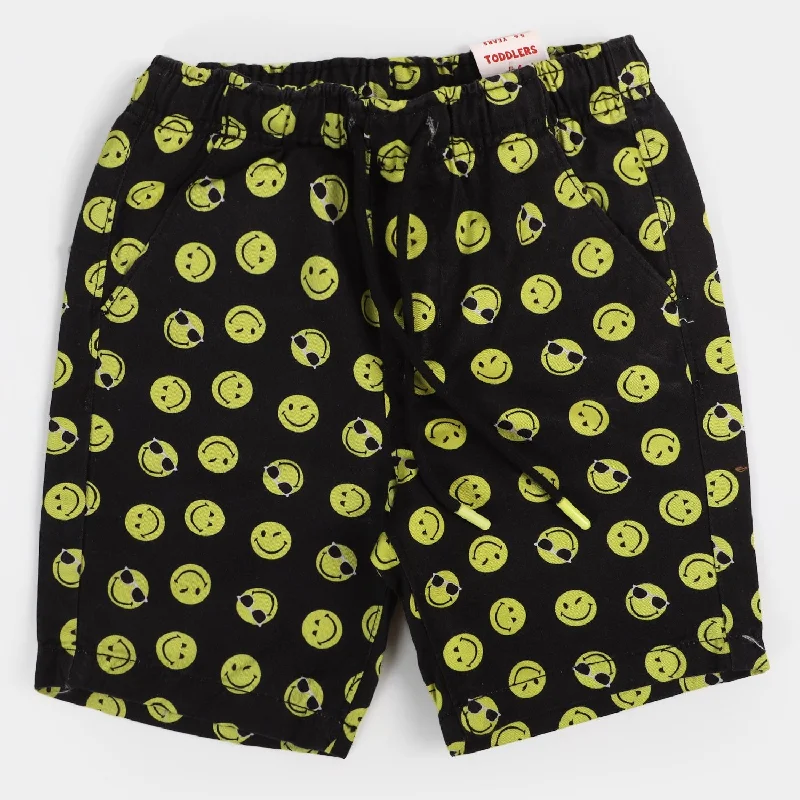 Infant Boys Cotton Short Smile | BLACK
