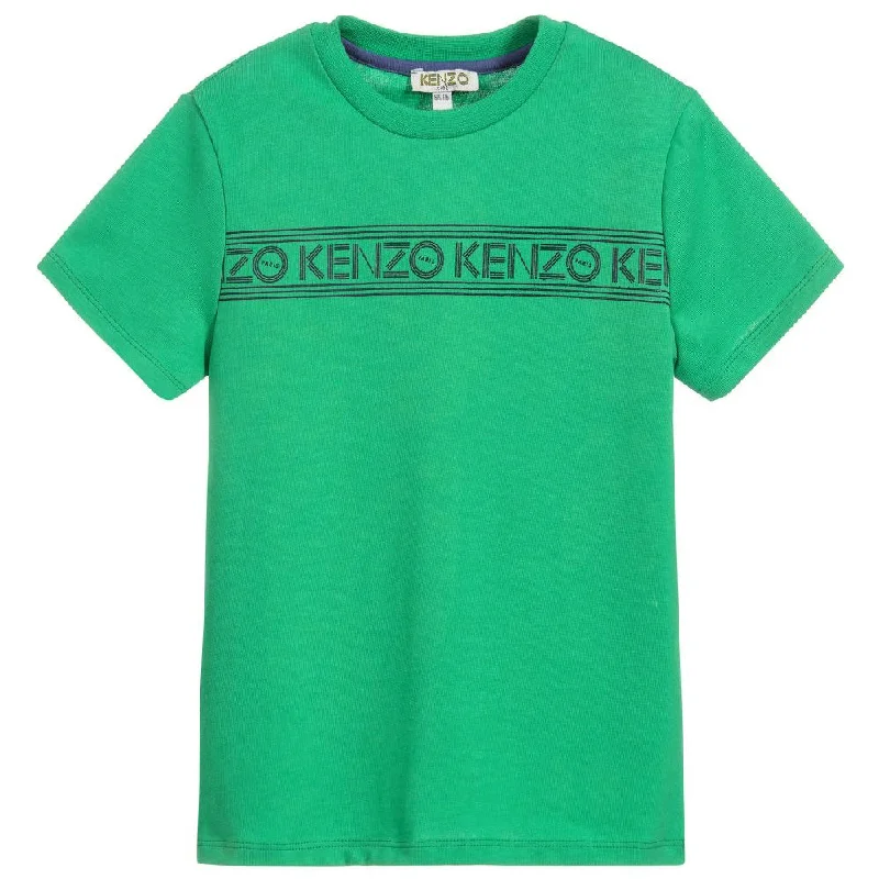 Boys Green Logo T-shirt