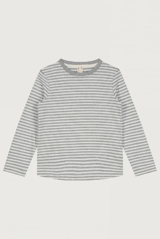 L/S Tee | Grey Melange - Off White