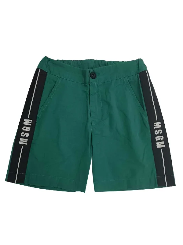 MSGM Tape Bermuda Shorts
