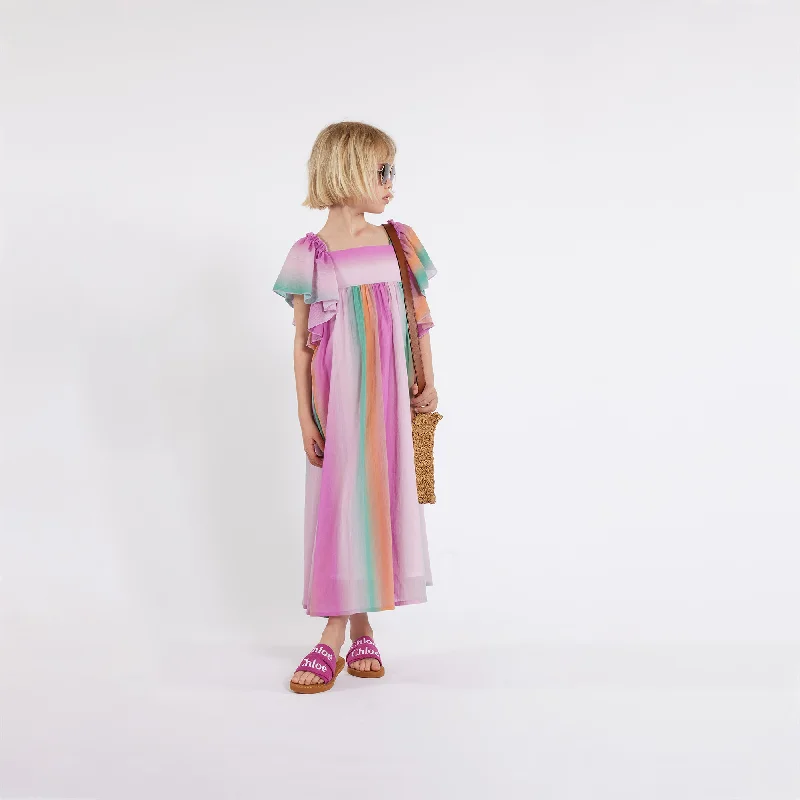 Multicolour Short Sleeved Dress