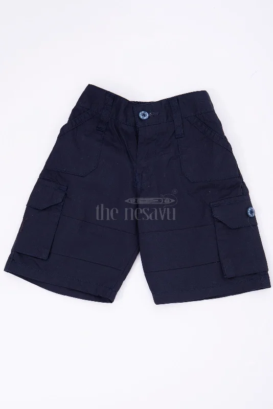 Blue Boys Cargo Shorts for Matching Outfits