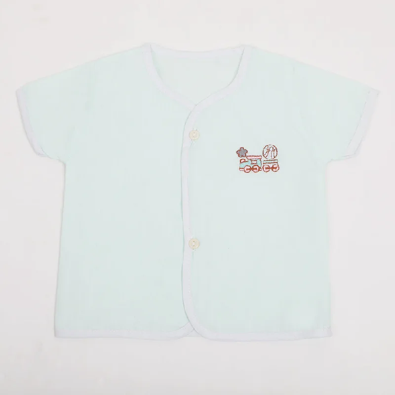 Newborn Boys Summer Vest - Light Green