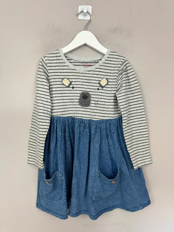 Next bear face split dress 4-5y