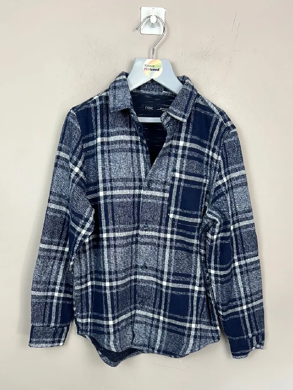 Next blue check overshirt 9y New