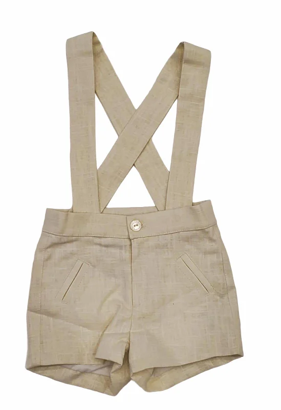 Pepito Ivory Pants with Suspenders
