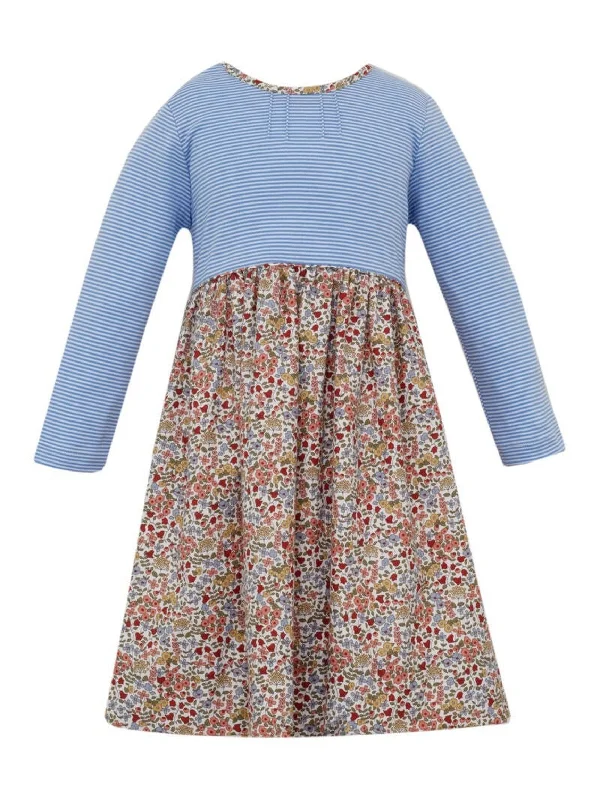 Agnes Periwinkle Floral Dress