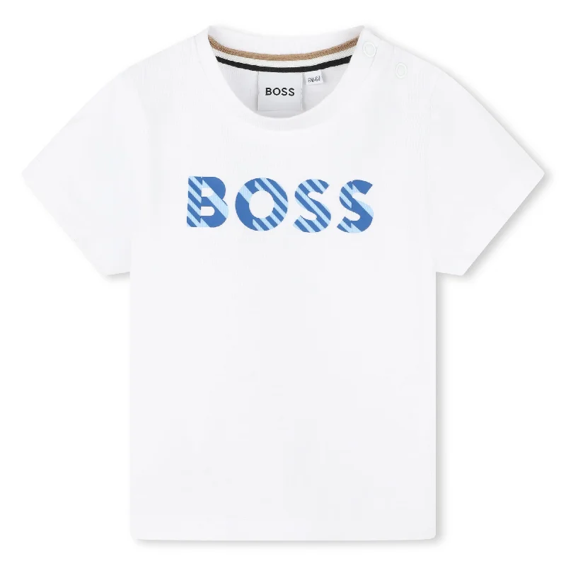 Boss Toddler White T Shirt BLACK FRIDAY 2Y