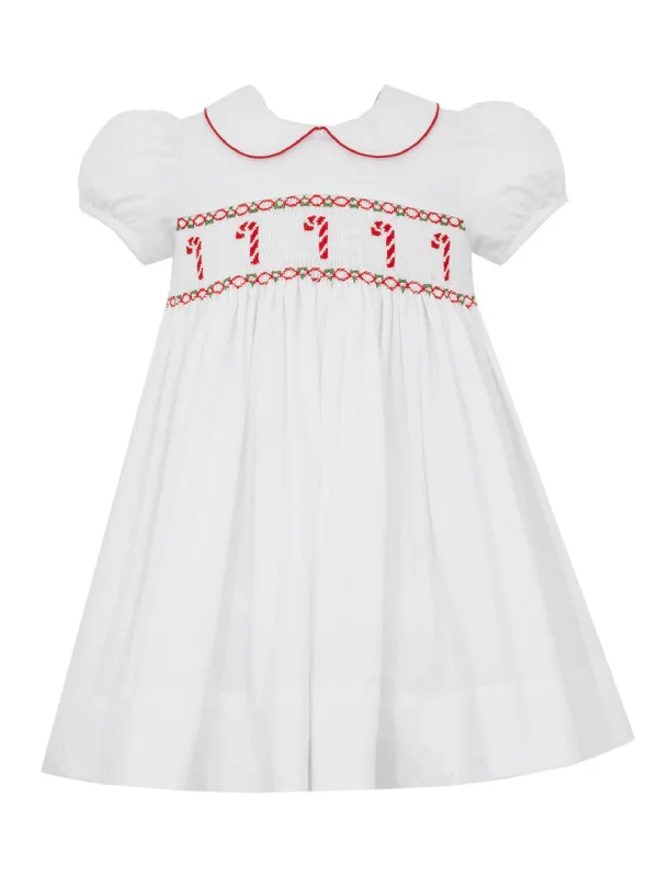 Candy Cane Smocked Dress