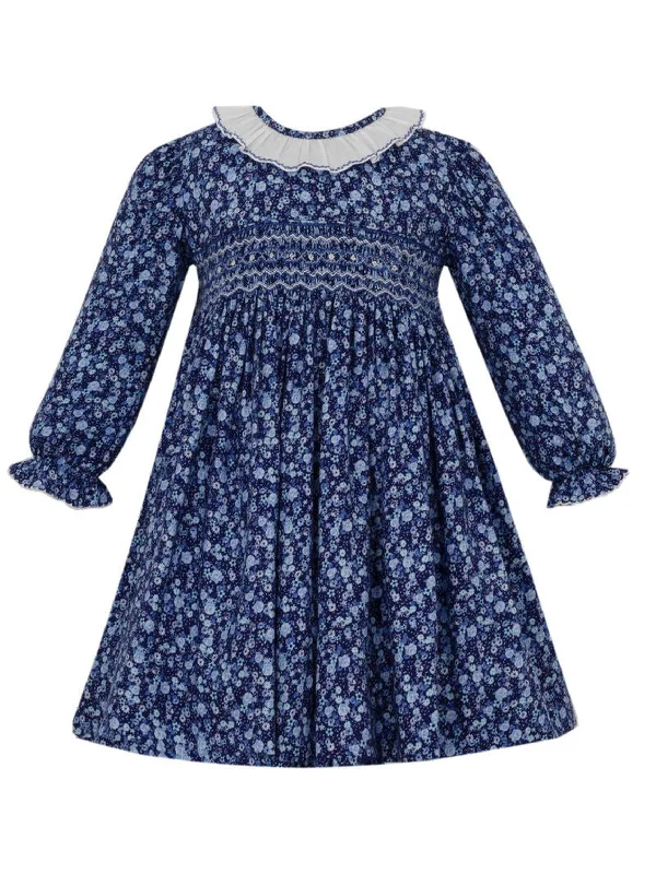 Navy Liberty Floral Dress