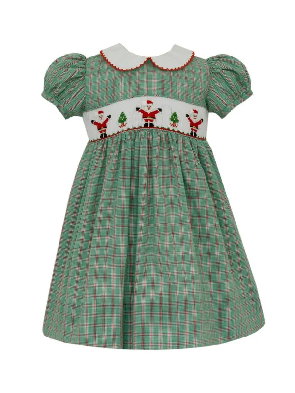 Santa Claus Smocked Dress